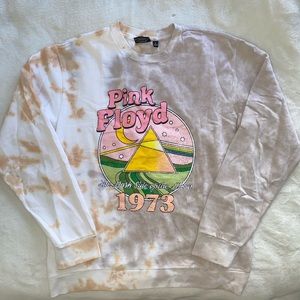 Pink Floyd Tie Dye Preppy Crewneck